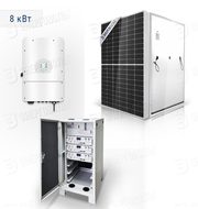 Автономная солнечная электростанция Энерговольт А8.6.3-1-230В ( 8 кВт, солнечные панели 14 шт, аккумуляторные блоки 3 шт )