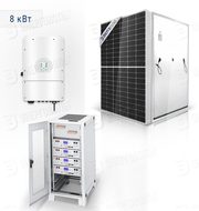 Автономная солнечная электростанция Энерговольт А8.5.4-1-230В ( 8 кВт, солнечные панели 7 шт, аккумуляторные блоки 4 шт )